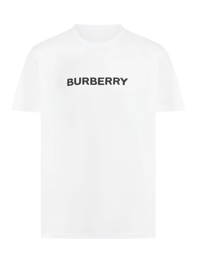 Burberry T-shirt With Print In White