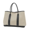 HERMES HERMÈS GARDEN PARTY GREY CANVAS TOTE BAG (PRE-OWNED)