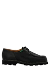 Paraboot Michael Smooth Leather Derbies Shoes In Black