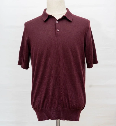 Pre-owned Dolce & Gabbana Cashmere Burgundy Polo