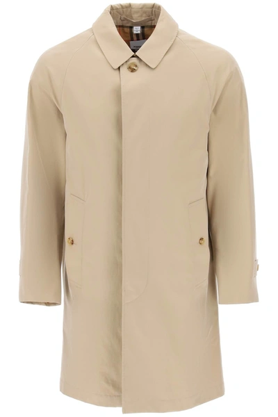 Burberry Cotton Trench Coat In Nude & Neutrals
