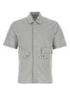 C.p. Company Multi-pocket Cotton Shirt In Gray
