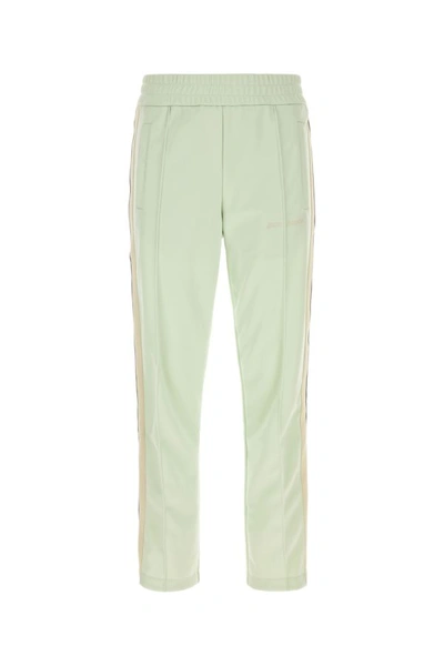 Palm Angels Man Mint Green Polyester Joggers