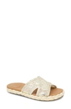 Gentle Souls By Kenneth Cole Tristan Woven Raffia Sandal In Ice Woven