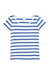 Nordstrom Kids' Stripe Baby Tee In White- Blue Resort Stripe