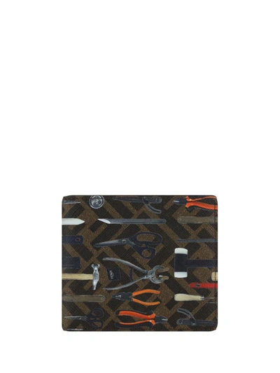 Fendi Ff Wallet In Multicolor