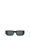 Saint Laurent Sl 660 Rectangular Sunglasses In Black Crystal Black