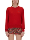 Vivienne Westwood Red Wool And Cashmere Blend Sweater In Red