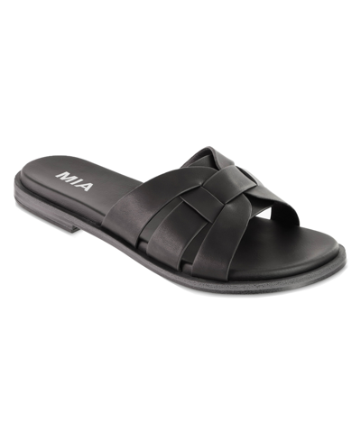 Mia Poliana Slide Sandal In Black