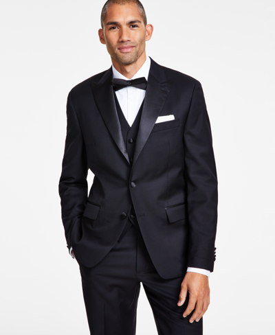 Michael Kors Men's Classic-fit Stretch Tuxedo Jacket In Black