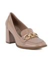 Jones New York Women's Howent Square Toe Heeled Loafers In Natural