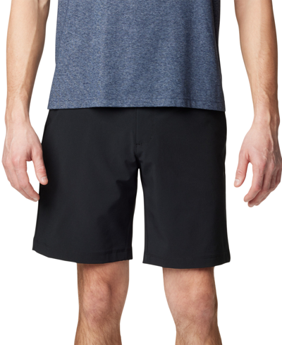 Columbia Men's Carter Crest Stretch Upf 50 Performance Shorts In Black