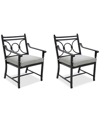 AGIO WYTHBURN MIX AND MATCH SCROLL OUTDOOR DINING CHAIRS, SET OF 2