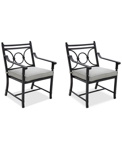 AGIO WYTHBURN MIX AND MATCH SCROLL OUTDOOR DINING CHAIRS, SET OF 2, CREATED FOR MACY'S