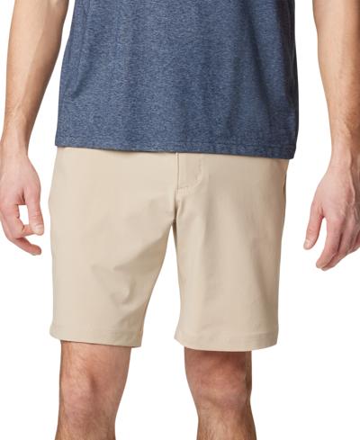 Columbia Men's Carter Crest Stretch Upf 50 Performance Shorts In Fossil