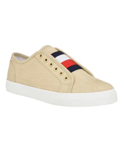 Tommy Hilfiger Anni Slip On Sneakers In Light Natural