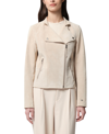 Soia & Kyo Saskia Suede Moto Jacket In Mist