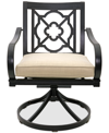 Agio St Croix Outdoor Swivel Chair In Straw Natural