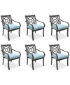 AGIO ST CROIX OUTDOOR 6-PC DINING CHAIR BUNDLE SET