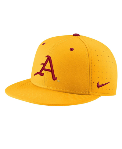 Nike Gold Arkansas Razorbacks Aero True Baseball Performance Fitted Hat