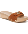 Dr. Scholl's Original Too Platform Sandal In Honey Brown Suede