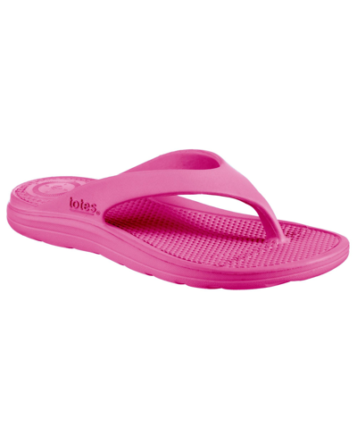 Totes Women's Everywear Ara Thong Sandal In Azalea