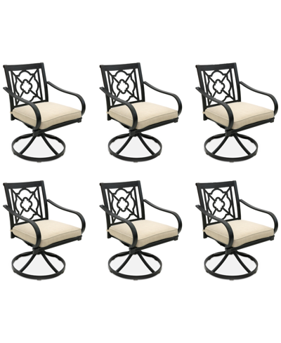 AGIO ST CROIX OUTDOOR 6-PC SWIVEL CHAIR BUNDLE SET, CREATED FOR MACY'S