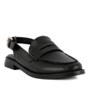 Jones New York Renaud Womens Faux Leather Mules Slingbacks In Black