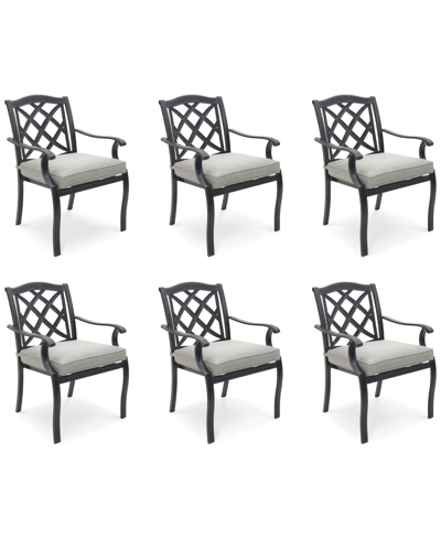 AGIO WYTHBURN MIX AND MATCH LATTICE OUTDOOR DINING CHAIRS, SET OF 6, CREATED FOR MACY'S