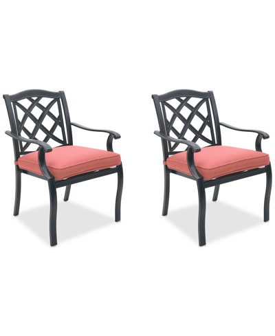 AGIO WYTHBURN MIX AND MATCH LATTICE OUTDOOR DINING CHAIRS, SET OF 2, CREATED FOR MACY'S