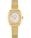CERTINA WOMEN'S SWISS AUTOMATIC DS-2 LADY GOLD PVD STAINLESS STEEL MESH BRACELET WATCH 28MM