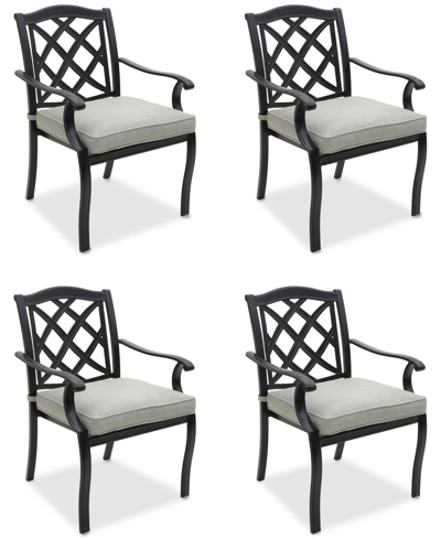 AGIO WYTHBURN MIX AND MATCH LATTICE OUTDOOR DINING CHAIRS, SET OF 4, CREATED FOR MACY'S