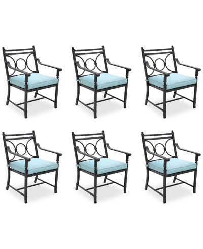 AGIO WYTHBURN MIX AND MATCH SCROLL OUTDOOR DINING CHAIRS, SET OF 6, CREATED FOR MACY'S