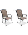 AGIO WYTHBURN MIX AND MATCH FILIGREE SLING OUTDOOR DINING CHAIRS, SET OF 2