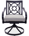 Agio St Croix Outdoor Swivel Chair In Oyster Light Grey