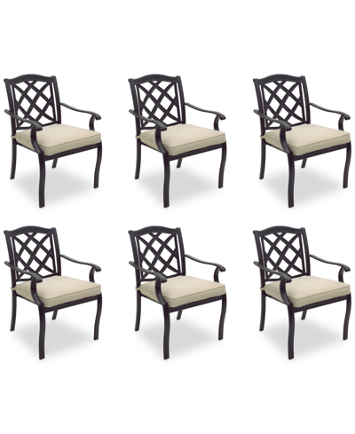 AGIO WYTHBURN MIX AND MATCH LATTICE OUTDOOR DINING CHAIRS, SET OF 6, CREATED FOR MACY'S