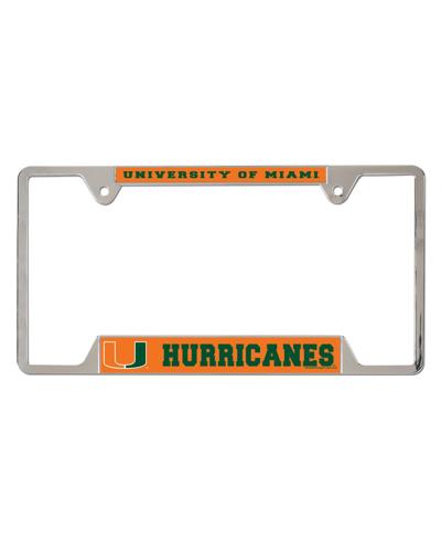 Wincraft Miami Hurricanes License Plate Frame In Orange