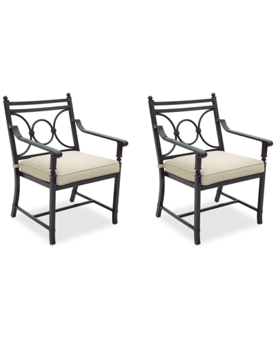 AGIO WYTHBURN MIX AND MATCH SCROLL OUTDOOR DINING CHAIRS, SET OF 2, CREATED FOR MACY'S