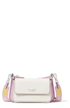Kate Spade Morgan Double Up Colorblock Saffiano Leather Crossbody Bag In Pink