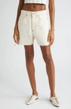 STELLA MCCARTNEY LACE-UP DENIM SHORTS