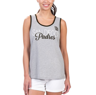 G-iii 4her By Carl Banks Gray San Diego Padres Fastest Lap Tank Top