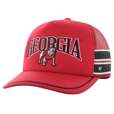 47 ' Red Georgia Bulldogs Sideband Trucker Adjustable Hat