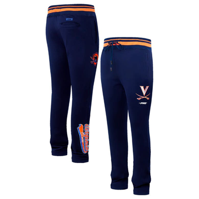 Pro Standard Navy Virginia Cavaliers Script Tail Fleece Sweatpants