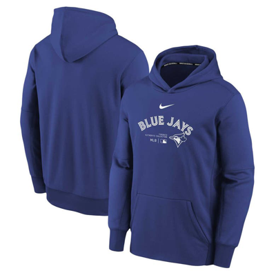 Nike Kids' Youth  Royal Toronto Blue Jays Authentic Collection Performance Pullover Hoodie