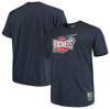 MITCHELL & NESS MITCHELL & NESS NAVY HOUSTON ROCKETS BIG & TALL HARDWOOD CLASSICS VINTAGE LOGO T-SHIRT