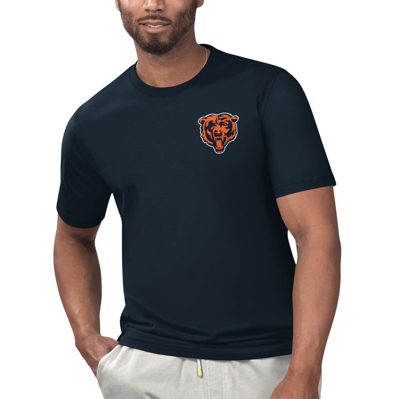 Margaritaville Navy Chicago Bears Licensed To Chill T-shirt