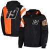 Starter Black Martin Truex Jr Red Zone Full-zip Jacket In Black