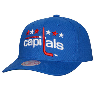 Mitchell & Ness Men's  Blue Washington Capitals Team Ground Pro Adjustable Hat