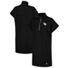 DKNY SPORT DKNY SPORT BLACK CLEVELAND GUARDIANS EMILY QUARTER-ZIP SNEAKER DRESS
