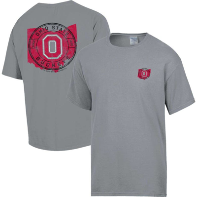 Comfort Wash Graphite Ohio State Buckeyes Statement T-shirt